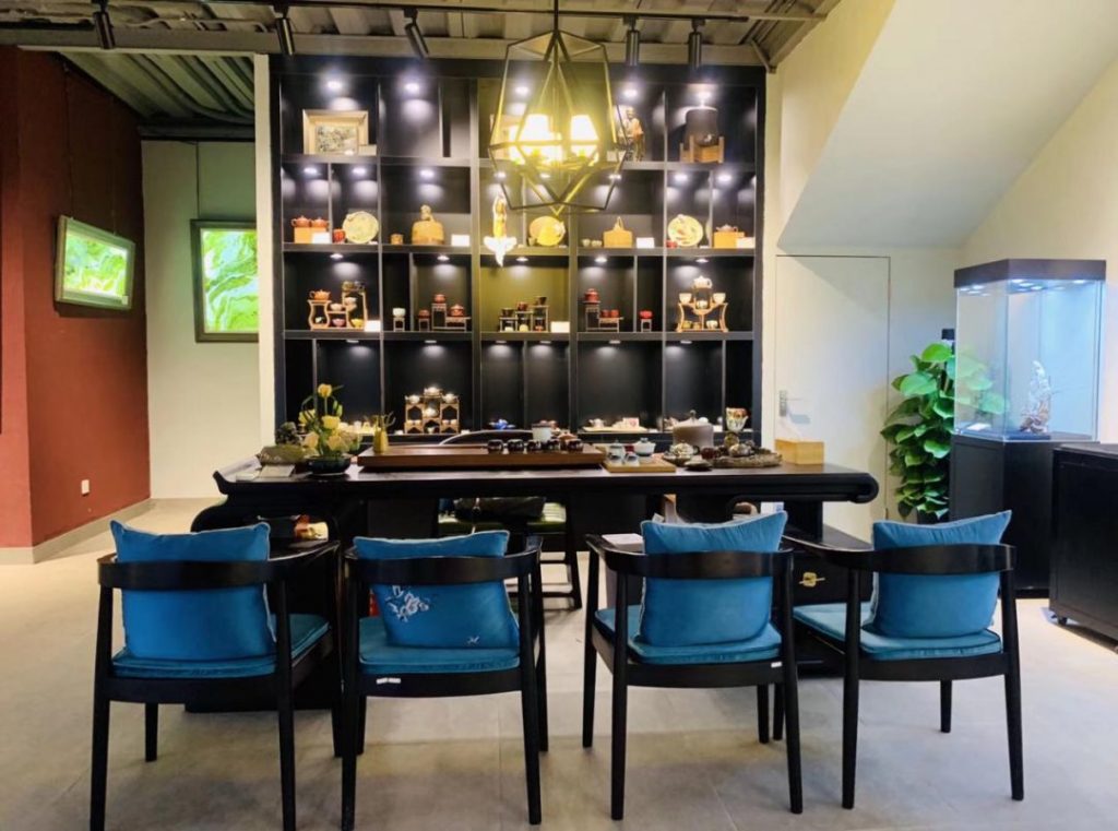 巖星建設|廣東嶺南工藝美術館工程設計插圖(5) 茶藝區(qū)