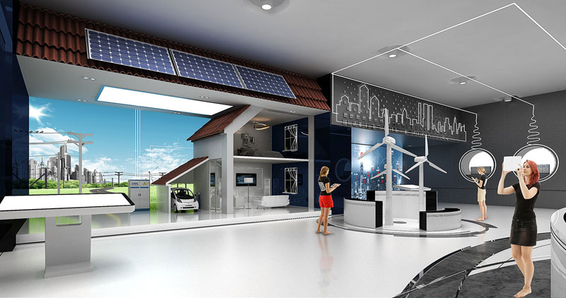 環(huán)保企業(yè)展廳設(shè)計(jì)理念及落地方案插圖 環(huán)保企業(yè)展廳設(shè)計(jì)效果圖